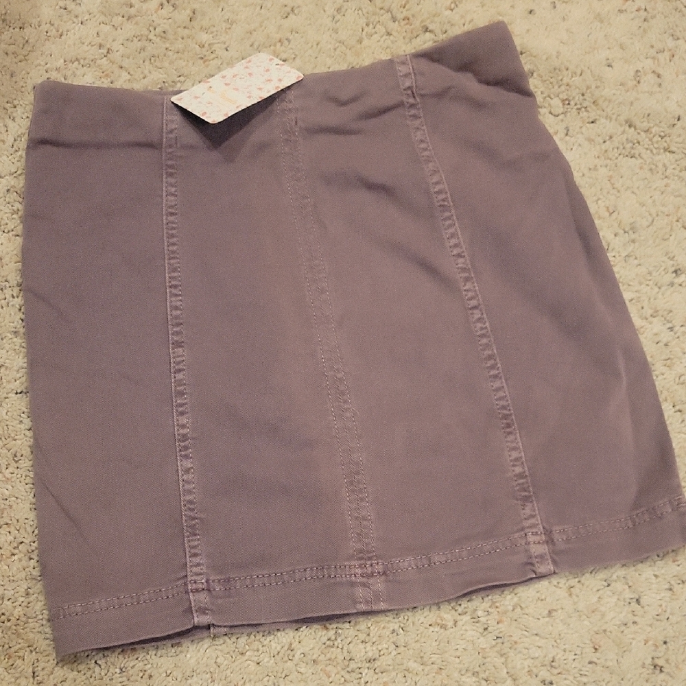 Free People Purple Pencil Mini Skirt Casual